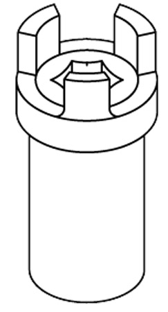 Chuck - 1" Hex X 4 1/4"